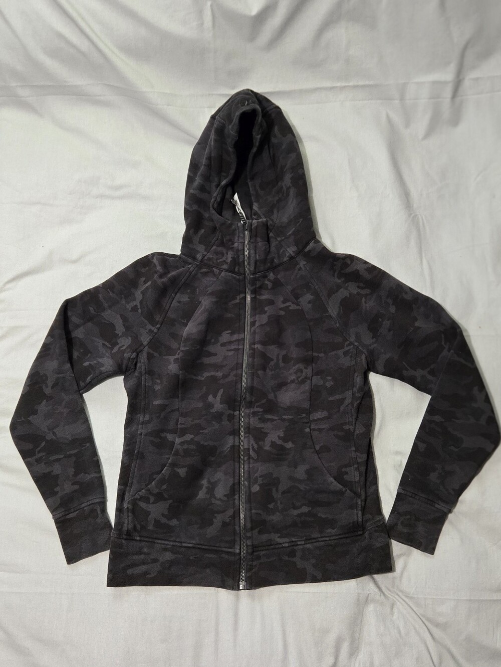 Lululemon Scuba Full Zip Hoodie Heritage 365 Camo Deep Coal Multi Size 12
